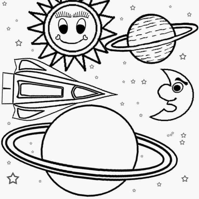 Printable Solar System Coloring Pages