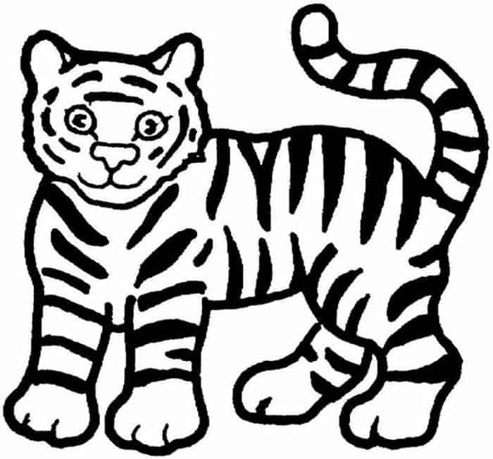 Printable Tiger Coloring Pages