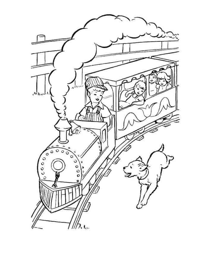 Printable Train Coloring Pages