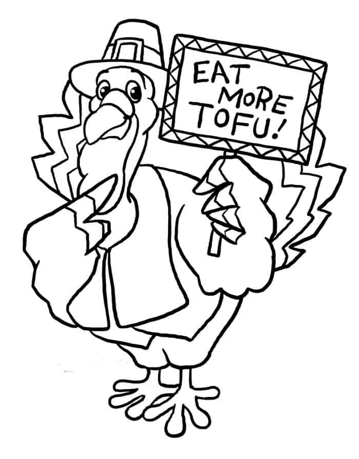 Printable Turkey Coloring Pages