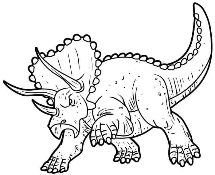 Realistic Dinosaurs Coloring Pages