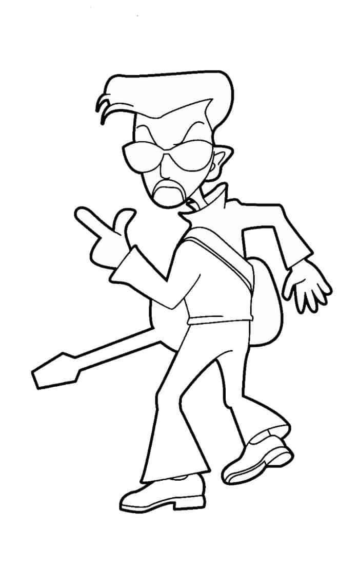 Rock Stars Coloring Pages