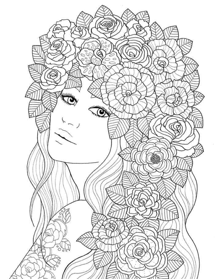 Rose Mandala Coloring Pages
