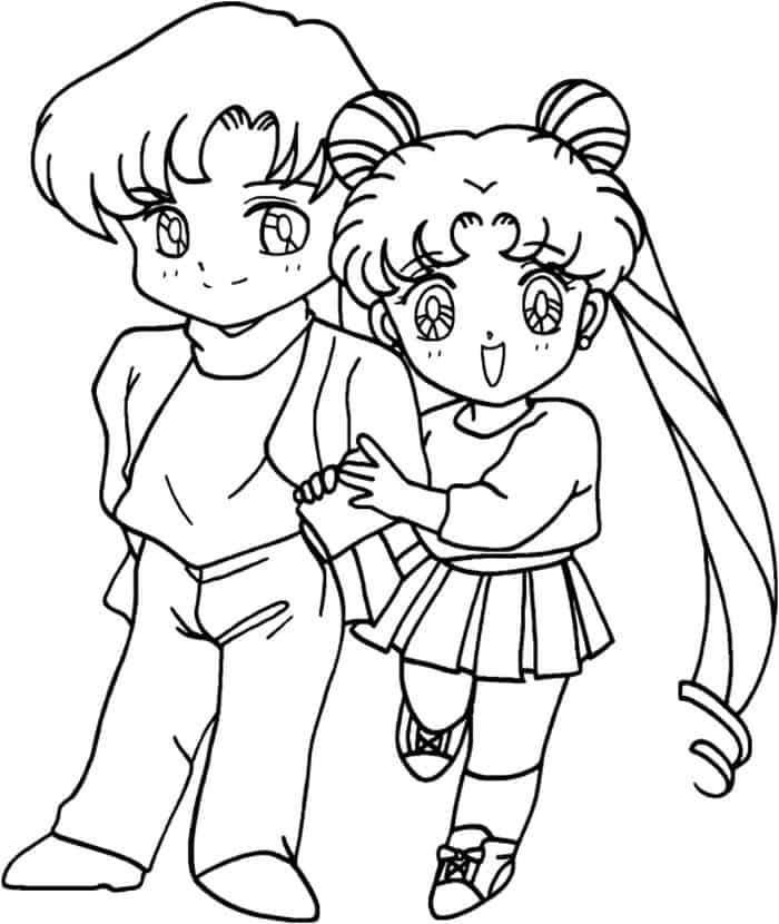 Sailor Moon Coloring Pages Seiya