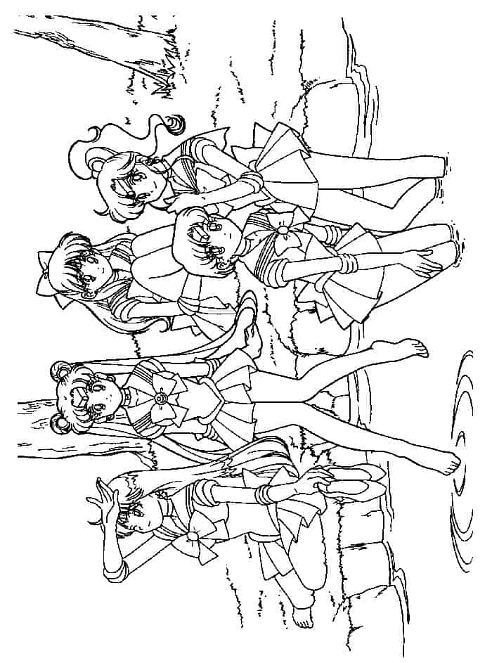 Sailor Moon Pose4 Coloring Pages