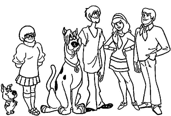 Scooby Doo Characters Coloring Pages