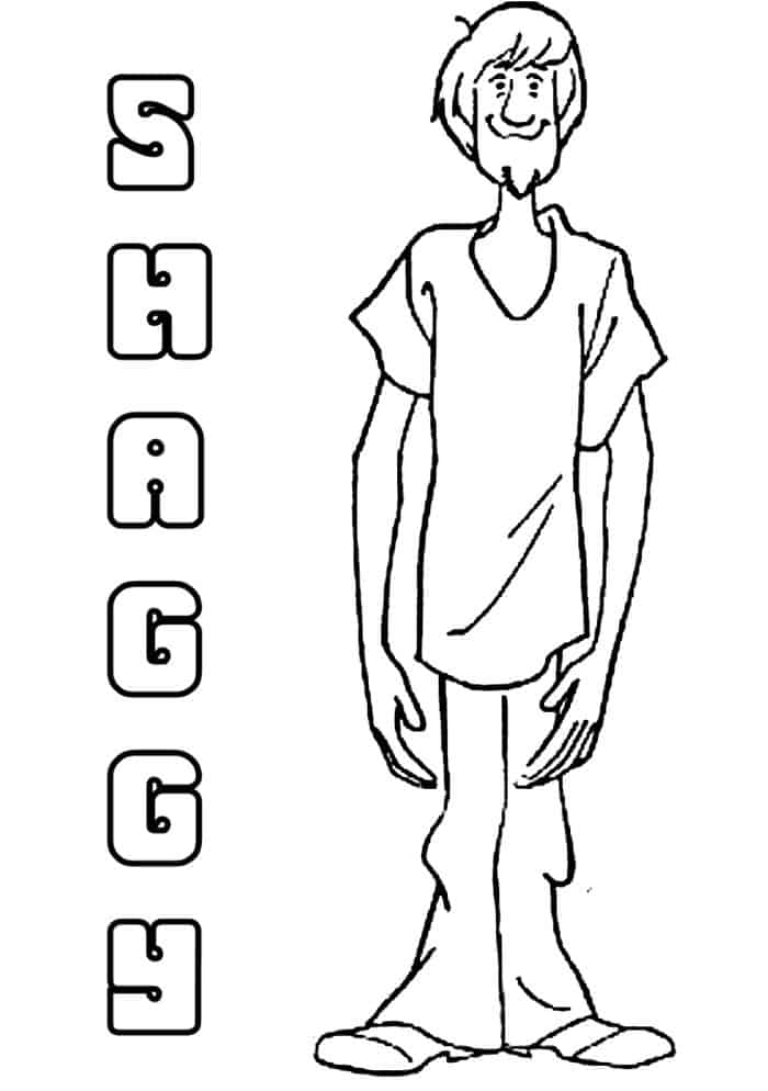 Scooby Doo Coloring Pages Shaggy