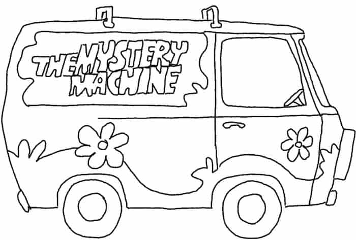 Scooby Doo Van Coloring Pages