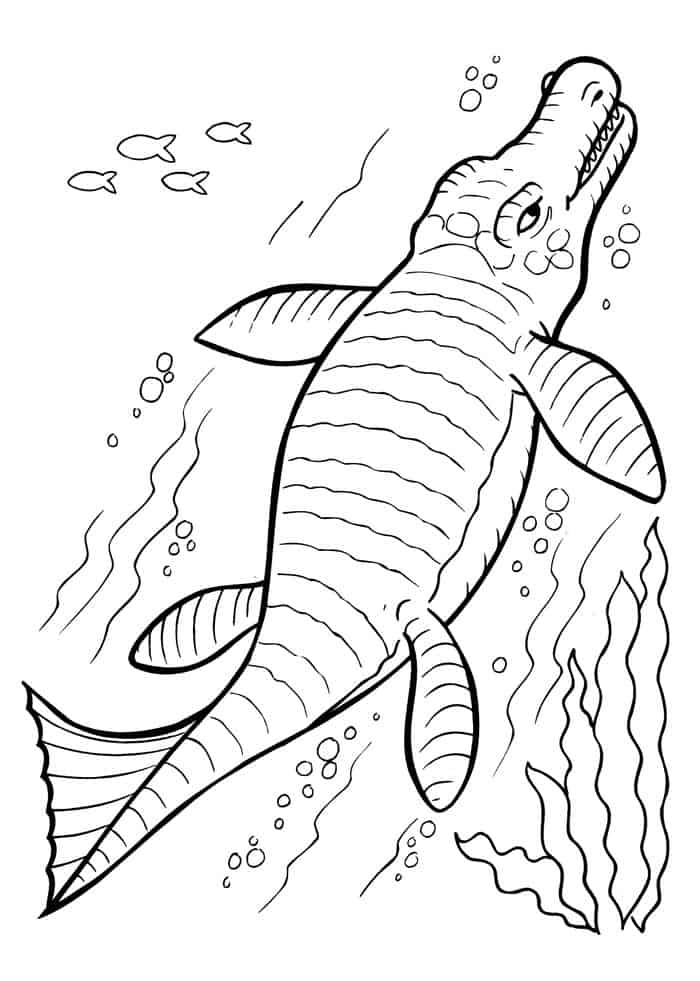 Sea Dinosaurs Coloring Pages