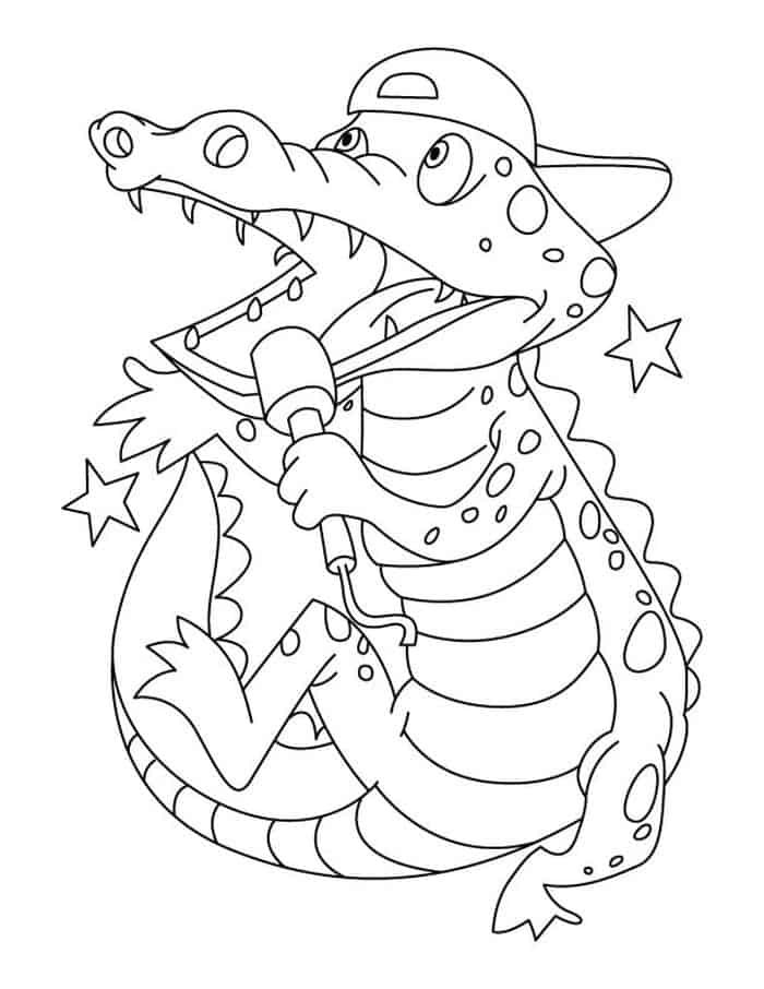 Secret Life Of Pets Crocodile Coloring Pages