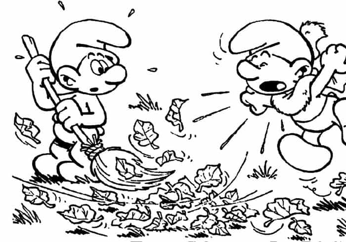 Smurfs Coloring Pages Lineart