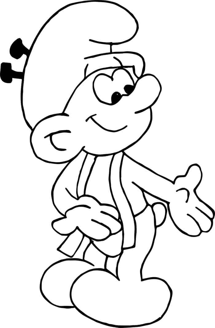 Smurfs Coloring Pages To Print Out
