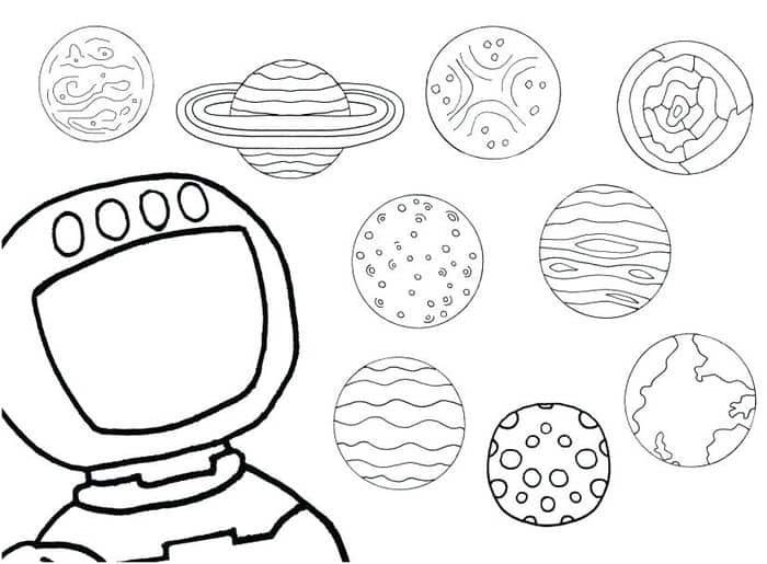 Solar System Coloring Pages Kindergarten