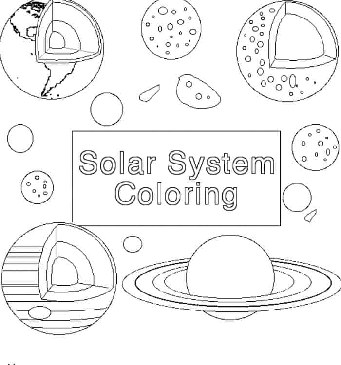 Solar System Coloring Pages Pdf