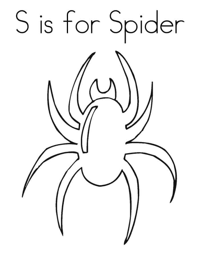 Spider Coloring Pages For Kids Free