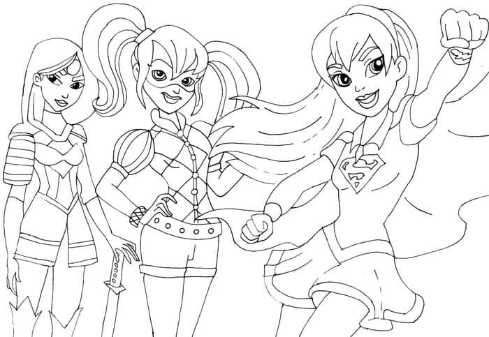 Supergirl Coloring Pages For Kids Printable