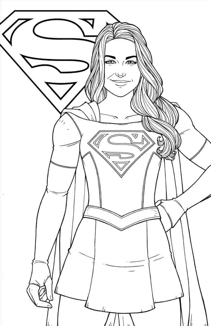 Supergirl Coloring Pages Printables From Tv Show