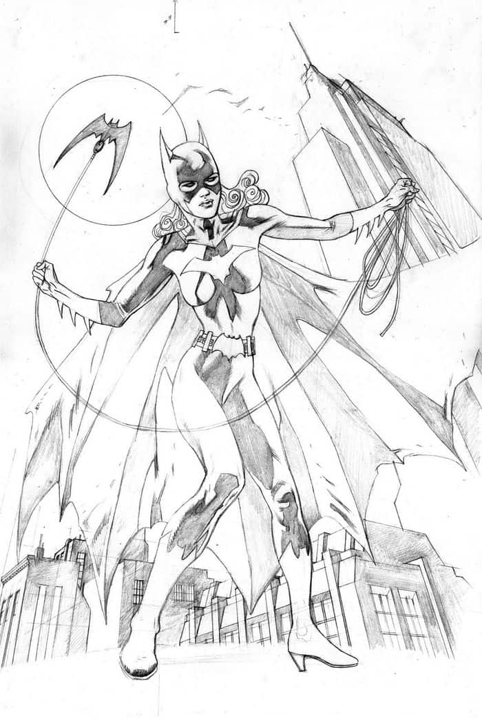 Superhero Coloring Pages Batgirl