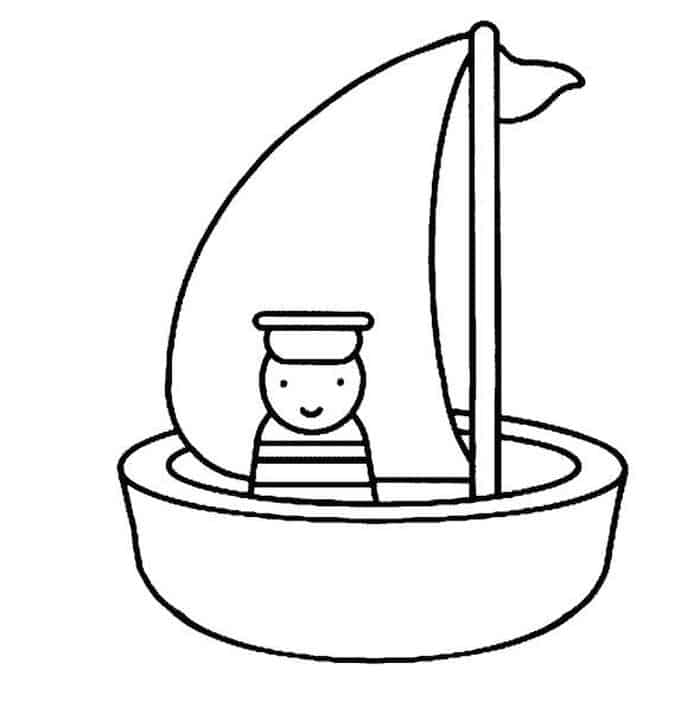 Thanksgiving Boat Coloring Pages