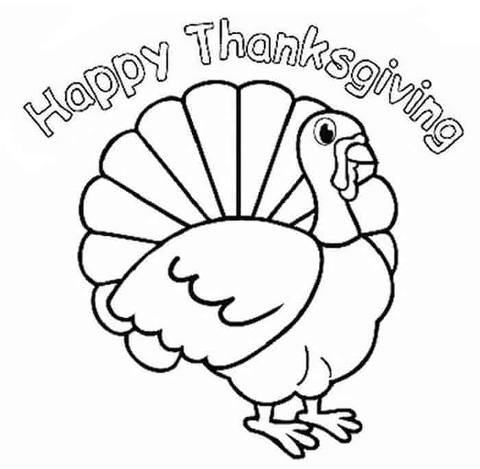 Thanksgiving Turkey Coloring Pages