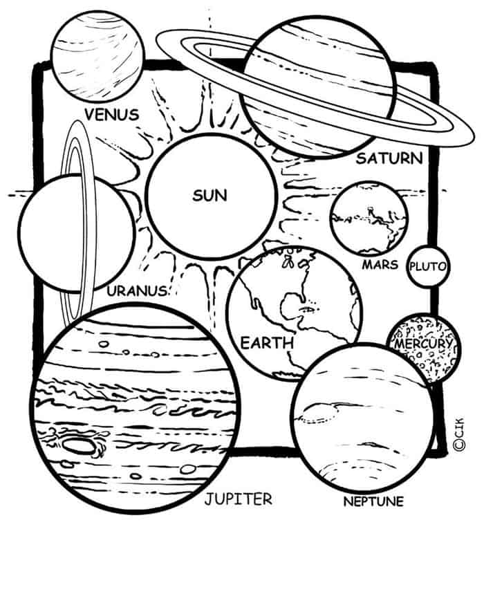 The Solar System Coloring Pages
