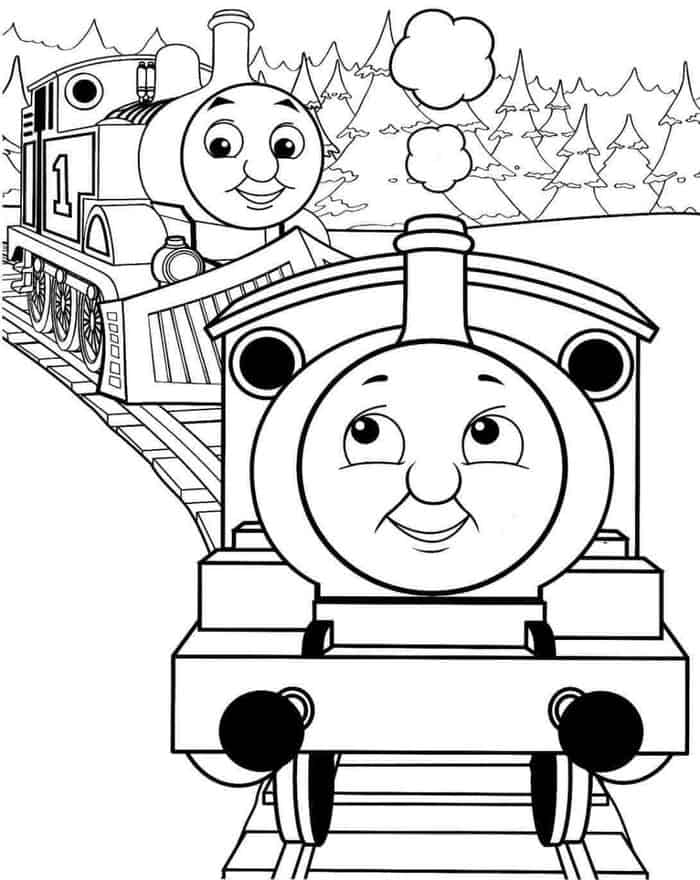 Thomas The Train Coloring Pages Free