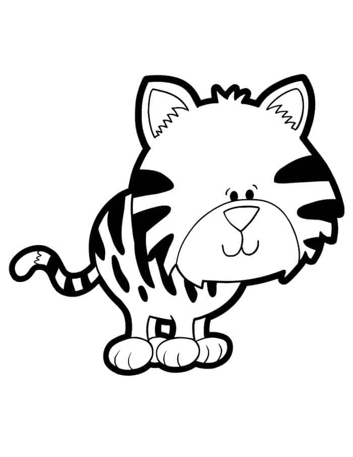 Tiger Coloring Pages For Kids