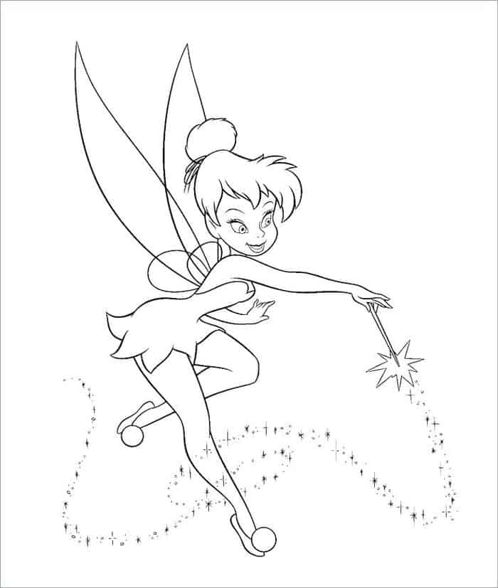Tinkerbell Fairies Coloring Pages