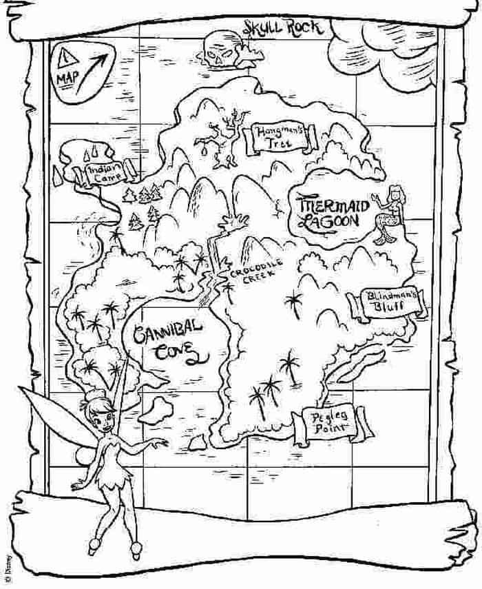 Tinkerbell Pirate Fairy Coloring Pages
