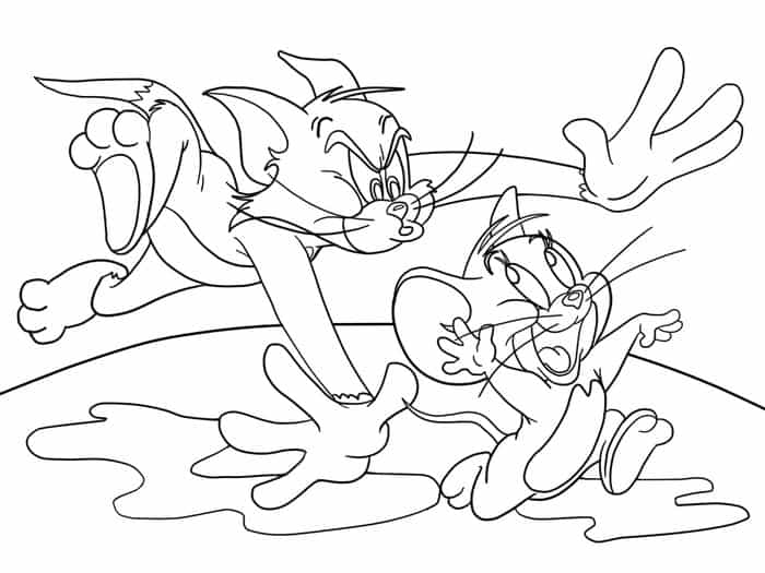 Tom And Jerry Coloring Pages