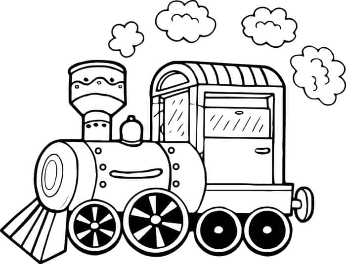 Train Car Coloring Pages