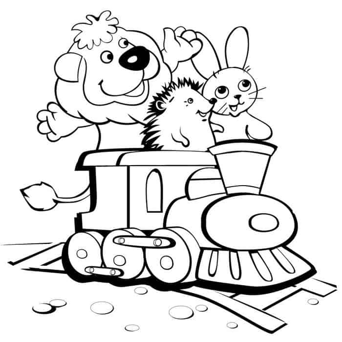 Train Coloring Pages For Kids