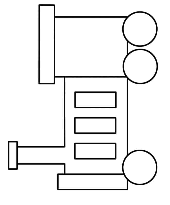 Train Coloring Pages For Toddlers