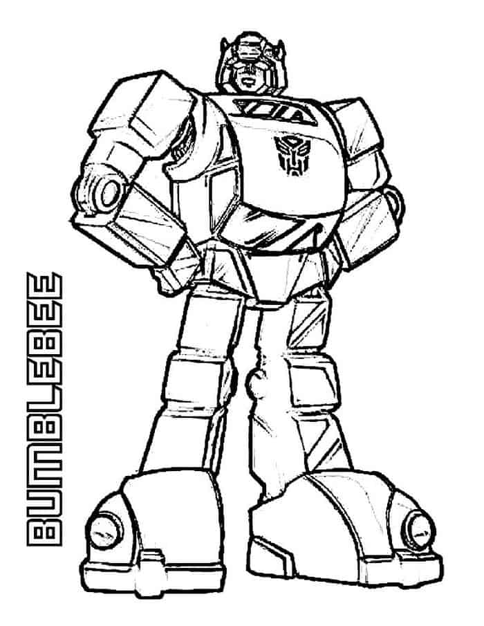 Transformers 4 Coloring Pages Bumblebee