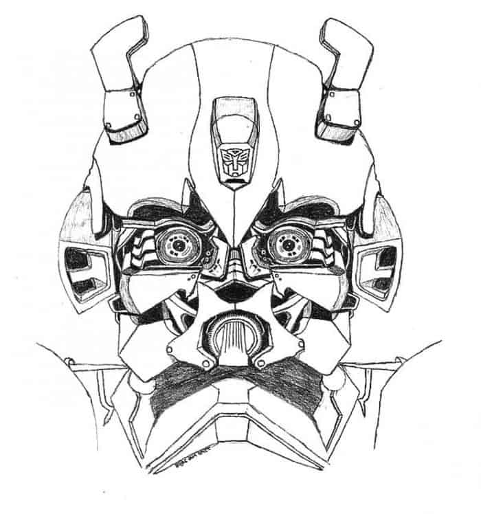 Transformers Bumblebee Coloring Pages