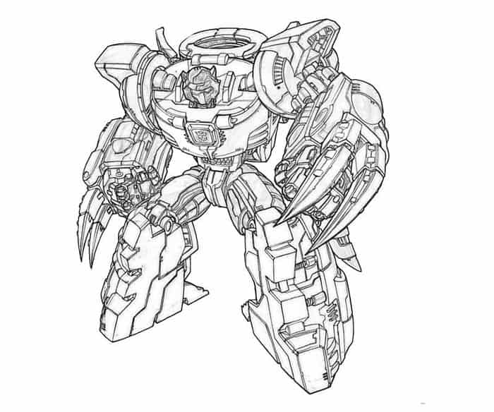 Transformers Coloring Pages Devastator
