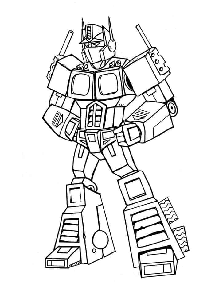 Transformers Coloring Pages Free