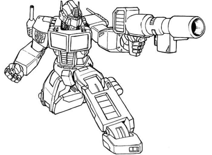 Transformers Coloring Pages Optimus Prime