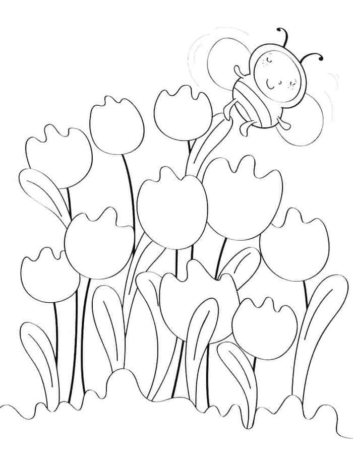 Tulip Coloring Pages To Print