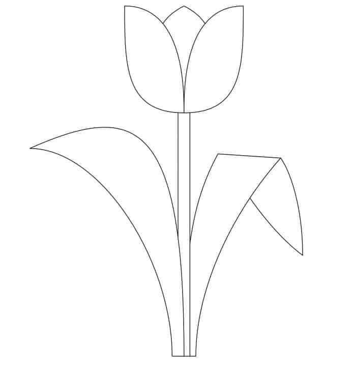 Tulip Time Coloring Pages