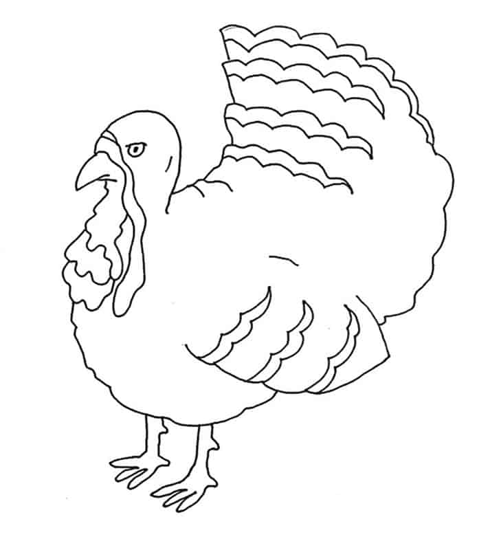 Turkey Coloring Pages For Preschoolers