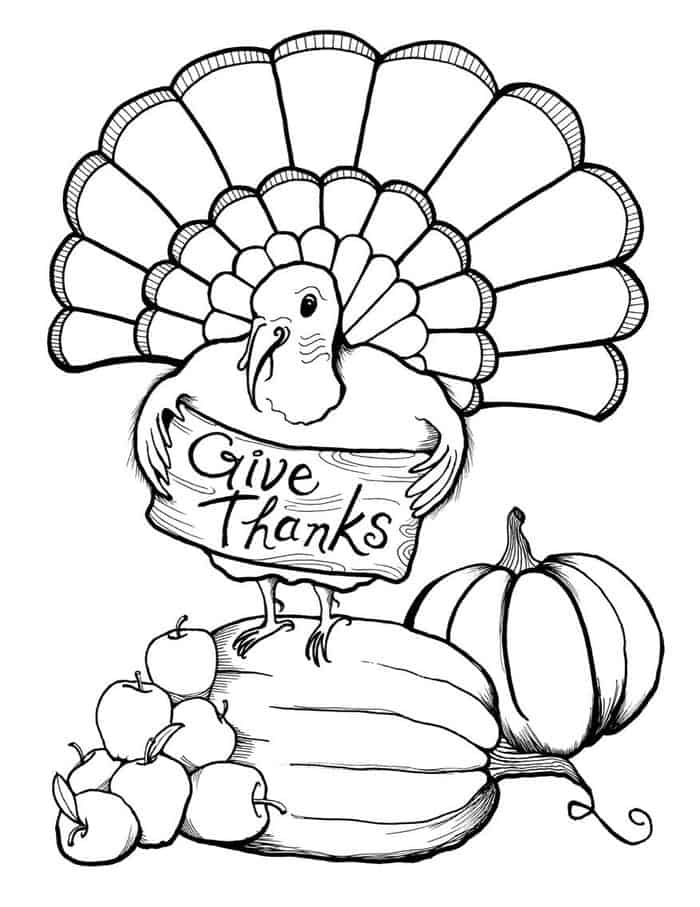 Turkey Coloring Pages Free