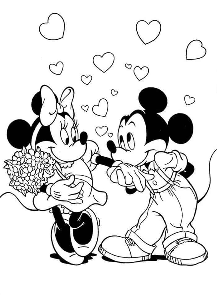 Valentines Day Coloring Pages Disney