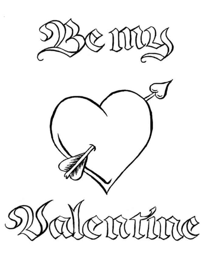 Valentines Day Printable Coloring Pages