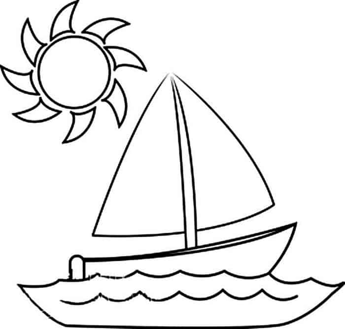 Whimsical Boat Coloring Pages