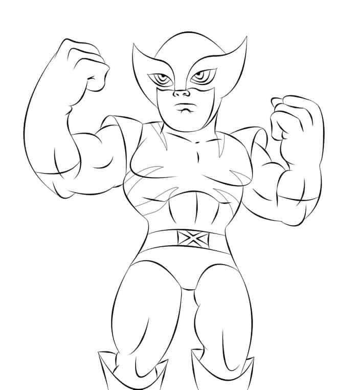 Wolverine Coloring Pages For Kids