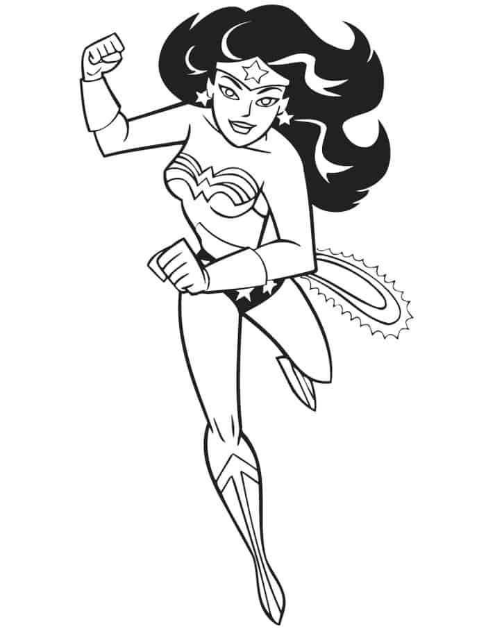 Wonder Woman Bombshell Coloring Pages
