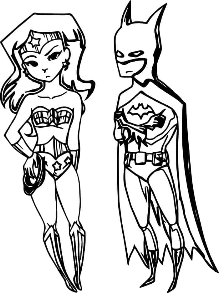 Wonder Woman Chibi Coloring Pages