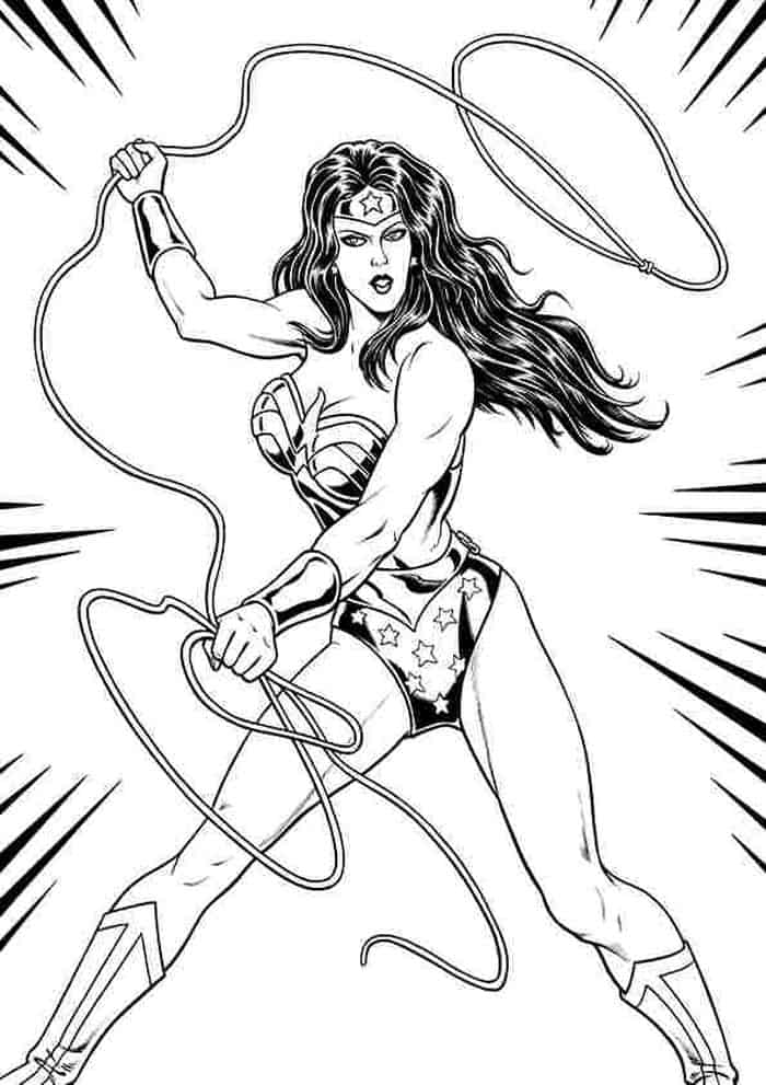 Wonder Woman Coloring Pages For Adults
