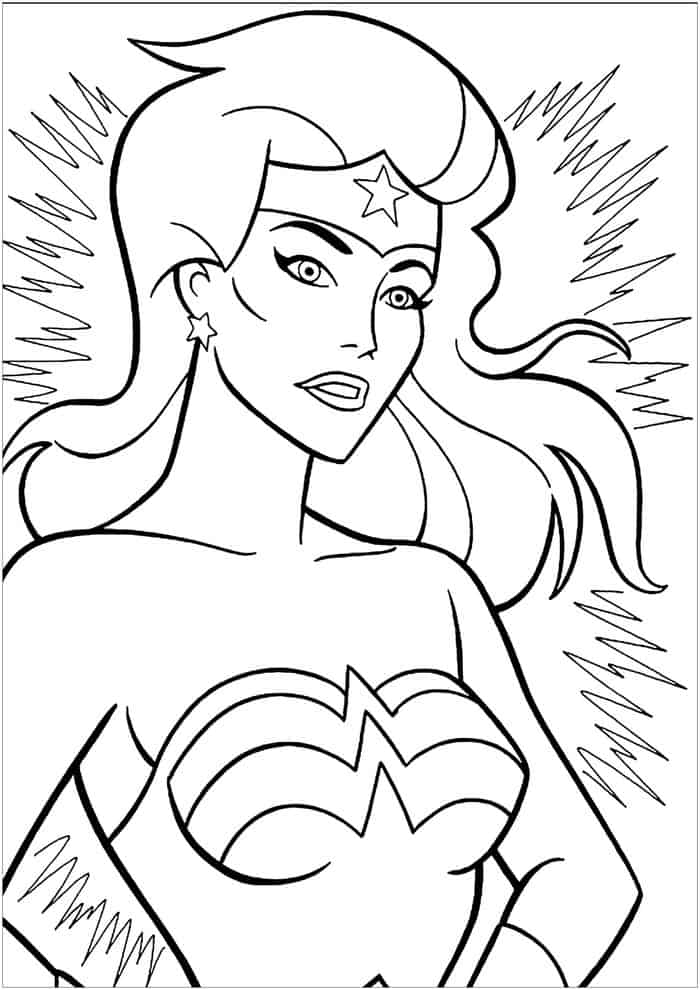 Wonder Woman Coloring Pages For Kids
